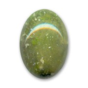 Resin cabochon 25x18mm imitation stone Olive Green x1