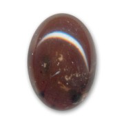 Resin cabochon 25x18mm imitation stone Brown x1|raw }}