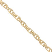 Chain oval links 6.5x4.5mm Fine Gold Plated x1m