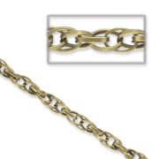 Chain oval links 6x5mm Bronze tone x1m