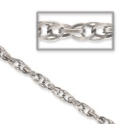 Chain oval links 8x5.6mm Old silver tone x1m|raw }}