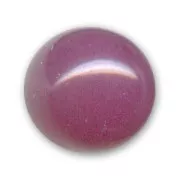 Unicolor Round bead 14mm Purple Opal x1