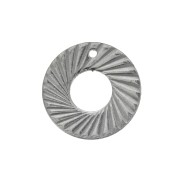15mm Openwork round charm - Stainless Steel x1|raw }}