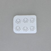 56x43x4.6mm Silicone mold for resin spacers - 4-ring chandeliers x1|raw }}