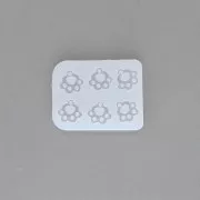 56x43x4.6mm Silicone mold for resin spacers - 4-ring chandeliers x1