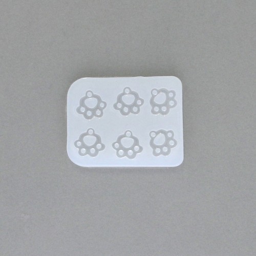 56x43x4.6mm Silicone mold for resin spacers - 4-ring chandeliers x1