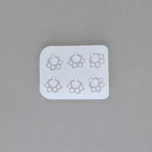 56x43x4.6mm Silicone mold for resin spacers - 4-ring chandeliers x1