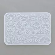 144x99x4mm Silicone mold for resin - Spacers and pendants x1