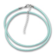 Silk choker 3mm aquamarine x1|raw }}
