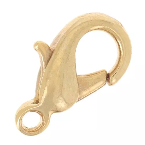 fine Gold plated lobster claw clasp 12mm x1
