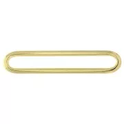 39x7.5mm Zamac rounded rectangle spacer - fine Gold plated x1