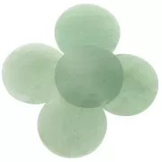 30mm Aventurine round Cabochon x1