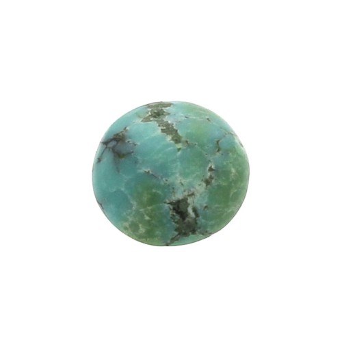6mm Genuine Turquoise round Cabochon x1
