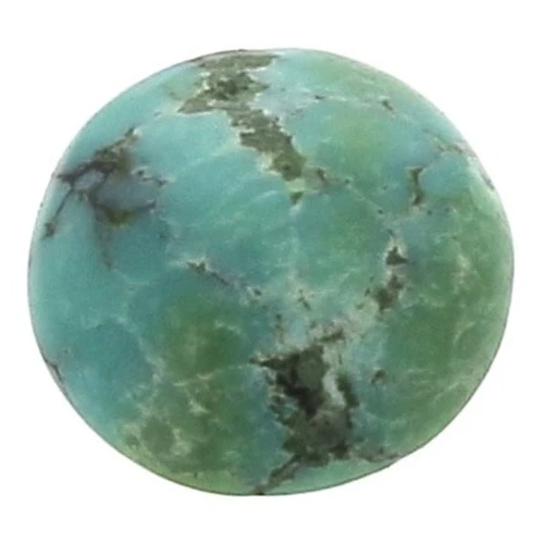 6mm Genuine Turquoise round Cabochon x1