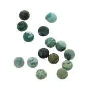 6mm Genuine Turquoise round Cabochon x1