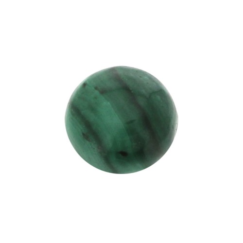 6mm Malachite round Cabochon x1