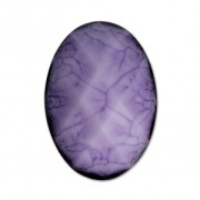 Faceted resin cabochon 18x13 mm Amethyst|raw }}