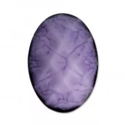 Faceted resin cabochon 18x13 mm Amethyst