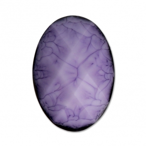 Faceted resin cabochon 18x13 mm Amethyst