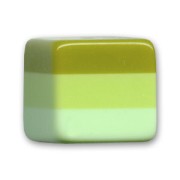Tri-color Cube 15mm Light Green x1|raw }}