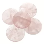 30mm Round cabochon - Rose Quartz x1