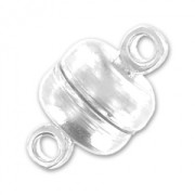 Magnetic clasp 12x7mm Fine silver plating x1|raw }}