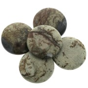 25mm Round cabochon - Picasso Jasper x1