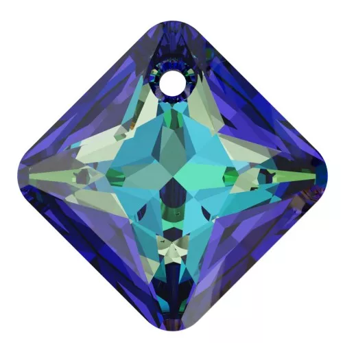 11.5mm Princess Cut PureCrystal 6431 pendant - Crystal Bermuda Blue x1