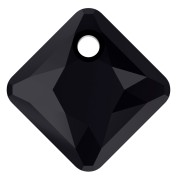 9mm Princess Cut PureCrystal 6431 pendant - Jet x1