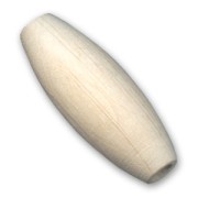 Raw wood olive bead 40x15mm x 1|raw }}