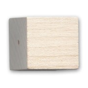 Raw wood square bead 20mm x 1
