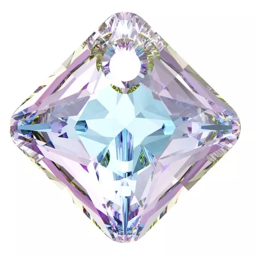9mm Princess Cut PureCrystal 6431 pendant - Crystal Vitrail Light x1