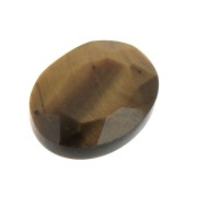 8x6mm Faceted oval cabochon - Tiger's eye x1