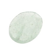 8x6mm Faceted oval cabochon - Aventurine x1