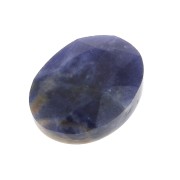 8x6mm Faceted oval cabochon - Sodalite x1