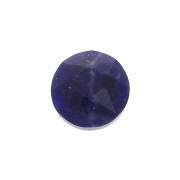 6mm round faceted flat back cabochon - Sodalite x1