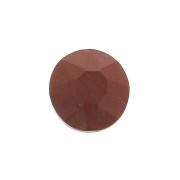 6mm round faceted flat back cabochon - Red Jasper x1|raw }}