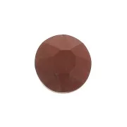 6mm round faceted flat back cabochon - Red Jasper x1