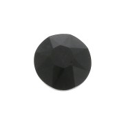 6mm round faceted flat back cabochon - Black Onyx x1|raw }}