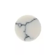 Howlite - 6mm Gemstone round Puck - Howlite x1 6mm Gemstone round Puck - Howlite x1