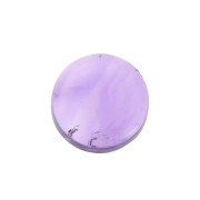 6mm Gemstone round Puck - Amethyst x1|raw }}