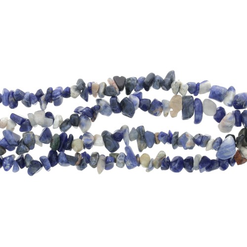 Sodalite Chip beads 8 - 11 mm x80cm