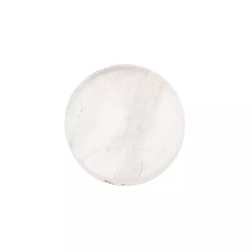 6mm Gemstone round Puck - Rose Quartz x1