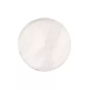 8mm Gemstone round Puck - Rose Quartz x1