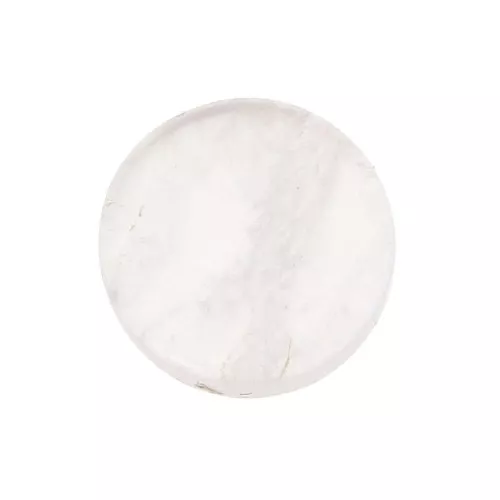8mm Gemstone round Puck - Rose Quartz x1