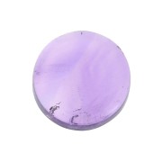 8mm Gemstone round Puck - Amethyst x1