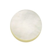 8mm Gemstone round Puck - Natural Mother-of-Pearl x1|raw }}