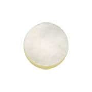 6mm Gemstone round Puck - Natural Mother-of-Pearl x1|raw }}