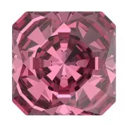 6mm PureCrystal Square Cabochon 4499 - Rose x1