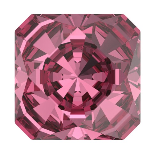 6mm PureCrystal Square Cabochon 4499 - Rose x1